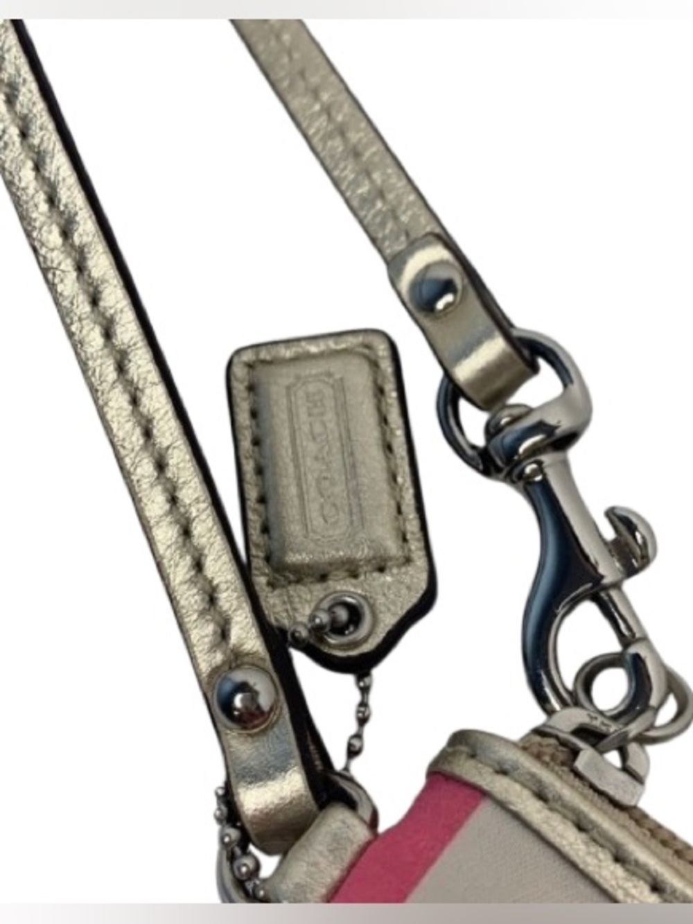 Coach 47511 Y2K Julia SP Legacy Stripe Small Wristlet (Multi) - EUC - Picture 9 of 10